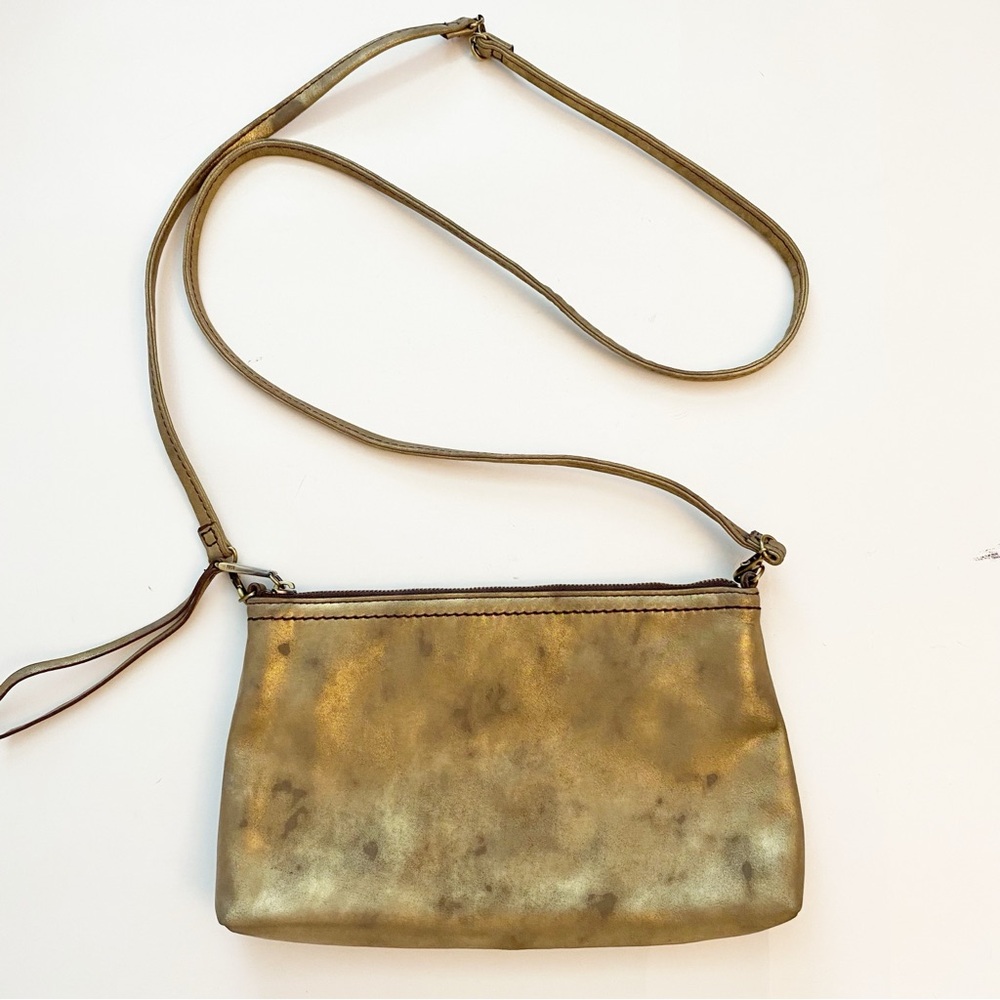HOBO gilded leaf convertible wristlet shoulder bag